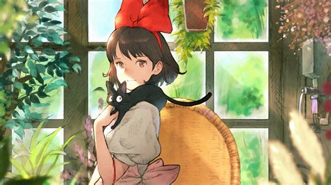 kiki's delivery service wallpaper|kikis delivery wallpaper 4k.